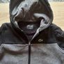 Genuine Lacoste boys grey/ black full zip hoodie age 6 116 cm 46 inch Postage included Image 2