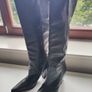 Zara Leather Knee High Boots Image 5