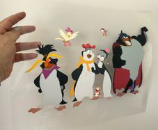 Original Don Bluth Dublin Animation Cels - pebble and the penguin and Thumbelina - Rare 1990s