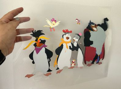 Original Don Bluth Dublin Animation Cels - pebble and the penguin and Thumbelina - Rare 1990s