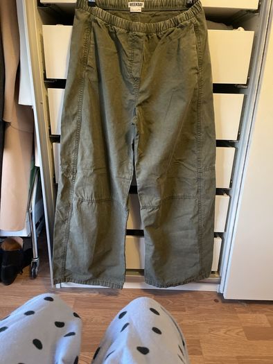 WEEKDAY low rise baggy washed canvas