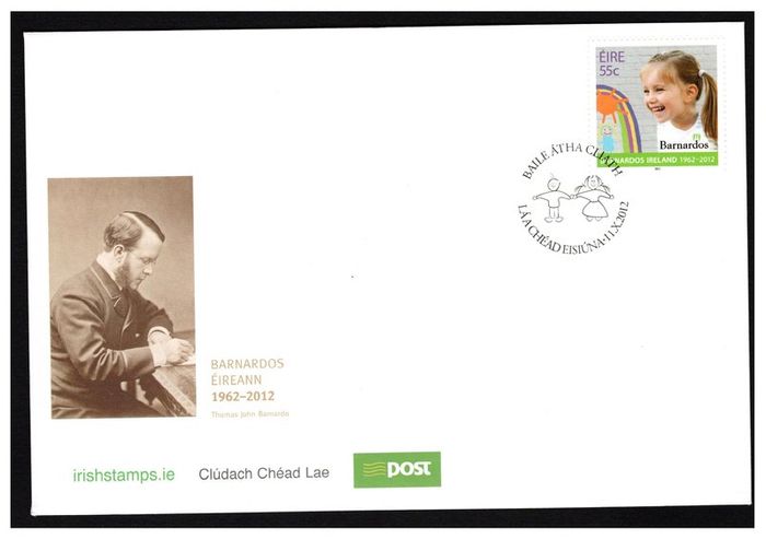 2012 Ireland Barnardo's Commemorative Stamp First Day Cover (FDC)
