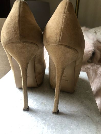 YSL nude suede Tribtoo pumps