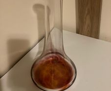 Jerpoint Glass Vase Red and Orange
