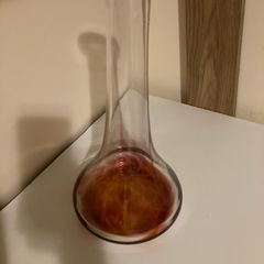Jerpoint Glass Vase Red and Orange