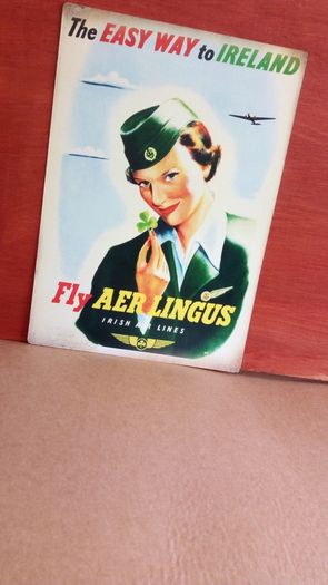 Aer Lingus reproduction 1950s advert poster.
