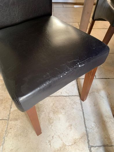 table and four chairs