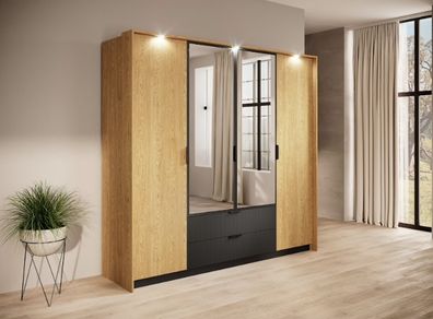 Wardrobe BALTI 223cm LED