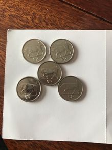 Irish Coins: 2p, 5p, 10p & 20p