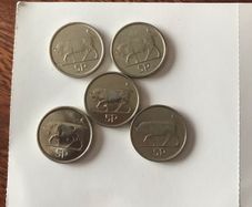 Irish Coins: 2p, 5p, 10p & 20p