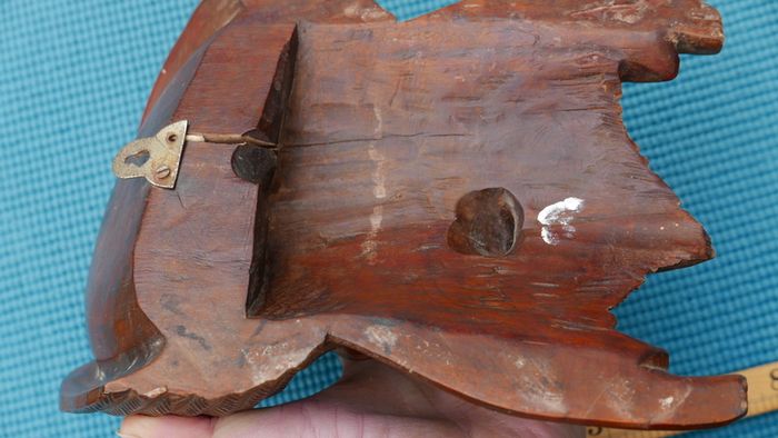 Vintage 19C Chinese Asian Oriental Wooden Hand Carved Mask ,Wood Mask Rose wood 10,5"