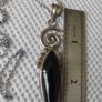 Vintage black onyx sterling silver necklace Image 2