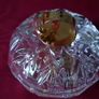 Killarney Crystal Cut Crystal Glass Happy Anniversary Lidded Jewelry Dish / Bowl With 22 Carat Gold Cover Handle and Footed Base Finishing Made In Ireland Image 4