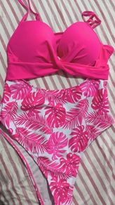 pink swimsuit