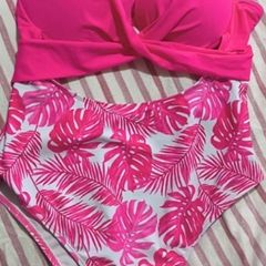 pink swimsuit