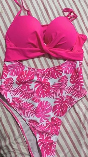 pink swimsuit