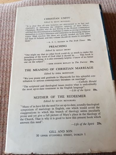 1964 1st Ed Sacraments. Papers of the Maynooth Union Summer School 1963.