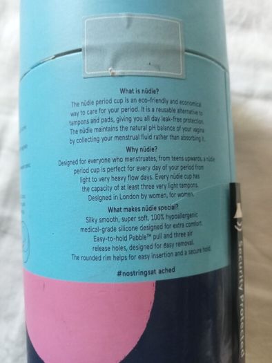 Nudie Period Cup Reusable Menstrual Cup (BNIB)