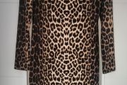 SHEIN leopard print full length dress Sz XL ( Fit 12-16UK)