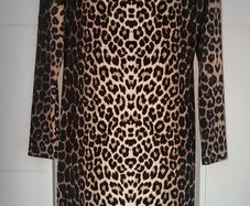 SHEIN leopard print full length dress Sz XL ( Fit 12-16UK)