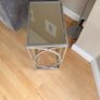 Two side tables silver with mirror top Image 2
