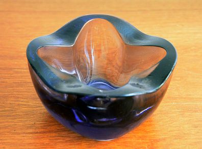 Mid Century Purple Glass Bowl