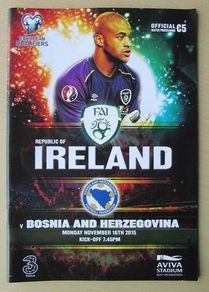 2015 Republic of Ireland v Bosnia & Herzegovina Programme