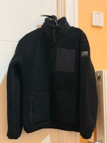 [NEW] GYM+COFFEE Industry Fleece Jacket Black Unisex XS
