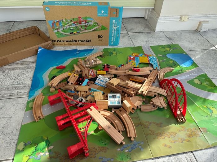 Wooden Train Set For Sale in Robertstown, Kildare from LisaKa