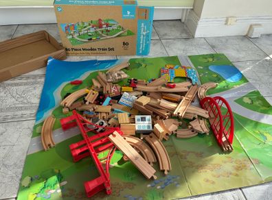 Wooden train set