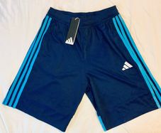 Adidas Tiro Football Training Shorts Navy Blue and Turquoise Age 15 to 16 Youth XL BNWT