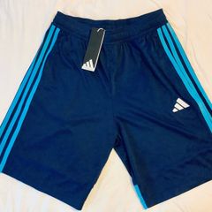 Adidas Tiro Football Training Shorts Navy Blue and Turquoise Age 15 to 16 Youth XL BNWT