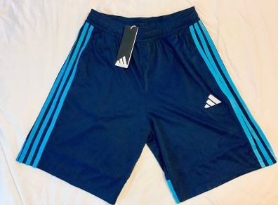 Adidas Tiro Football Training Shorts Navy Blue and Turquoise Age 15 to 16 Youth XL BNWT