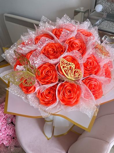 Gorgeous Fluffy Forever Flower Bouquet