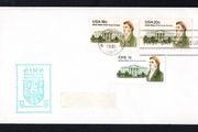 1981 Ireland &amp; USA (Joint issue) 150th anniversary of James Hoban (Architect of White House, USA) EPA Cover with Washington slogan cancel tying both US and Irish stamp.
