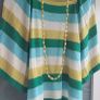 GALLLERY lime stripe bat-wing knit Sz M (Fit 12-16UK) Image 9
