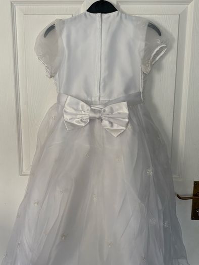 communion dress , matching bag , balero jacket