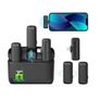 Wireless Lavalier Microphone for USB C Phone, 2-in-1 Plug-Play Mic with Charging Case Image 2