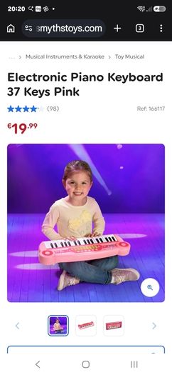 Girls electronic keyboard