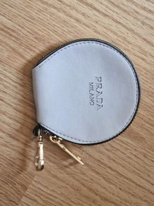 Prada Milano Round Grey Coin Purse