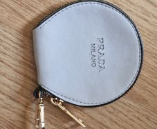 Prada Milano Round Grey Coin Purse