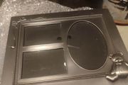 Baby Photo Frame 8" x 6" Heavy Pewter Silver Tone Room For 3 Photos Bear Blocks