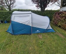 4-person camping tent, Arpenaz 4.1, Fresh & Black Decathlon