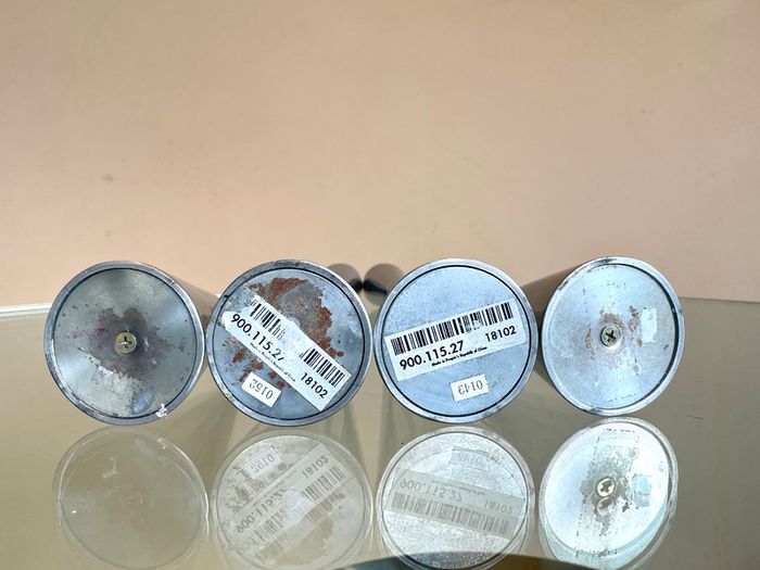 Set of 4 Vintage 90s Ikea Aluminium Candleholders