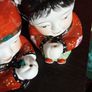 Vintage Chinese Oriental Hand Painted "Lucky Children" Ceramic Dolls - Pair Image 4