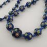 Antique Venetian Style Floral & African Glass Beads Necklace Image 3