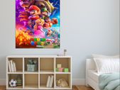 Super Mario latest movie picture printed on 3mm hard foamex board printed picture board for kids room wall decor