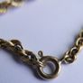 Vintage Solid 9K Yellow Gold 375 Thick Rope Chain Bracelet length 7,5" - 3,5g Image 8