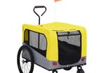 2-in-1 Pet Bike Trailer & Jogging Stroller Yellow and Grey