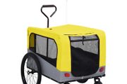 2-in-1 Pet Bike Trailer &amp; Jogging Stroller Yellow and Grey